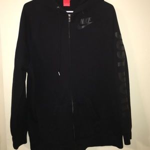 Black Nike zip-up hoodie