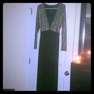 Black & Gold evening gown