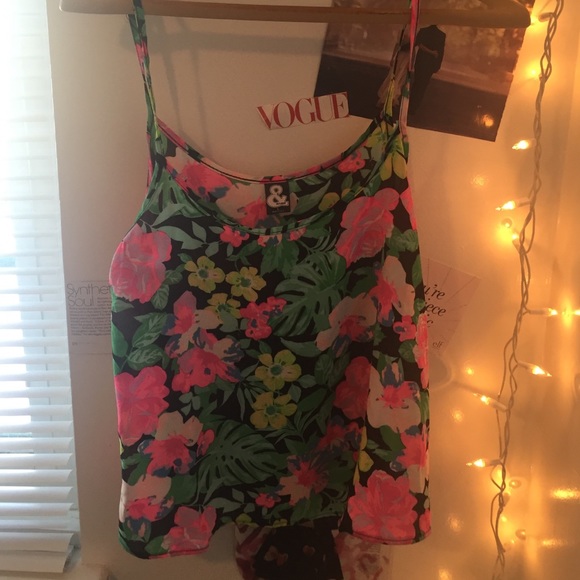 Floral Cropped Tank