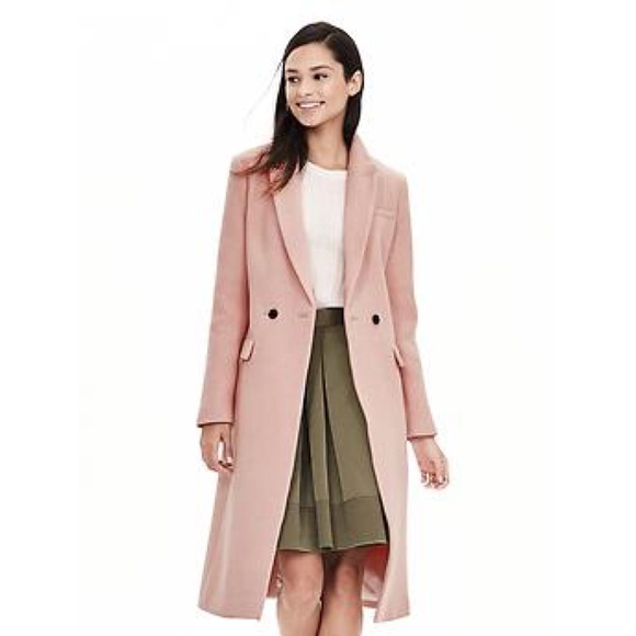 NWT Banana Republic pink trench coat