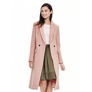NWT Banana Republic pink trench coat