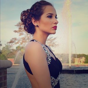 Sale🎉🎉 Masquerade, Black full length prom dress.