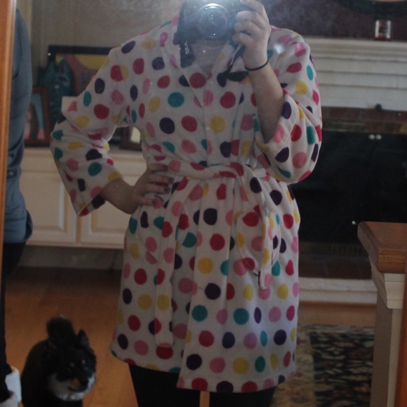 POLKA DOT ROBE