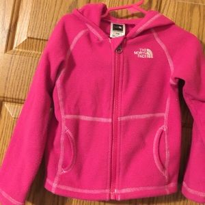 Girls North Face Hooded Jacket Size 2