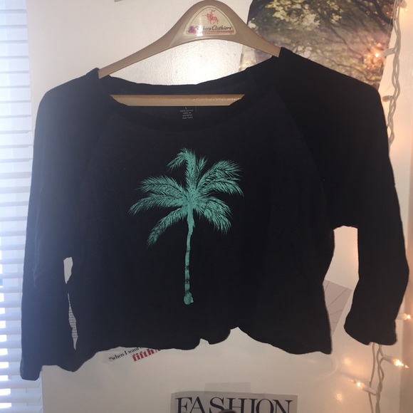 Palm Tree Crop Top