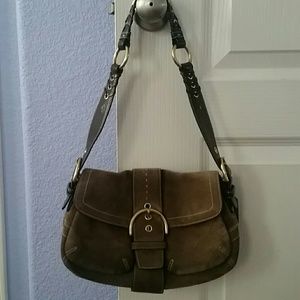 Coach suede purse
