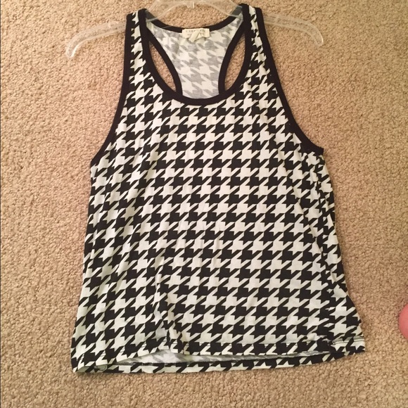 Houndstooth tank top