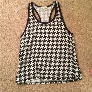 Houndstooth tank top