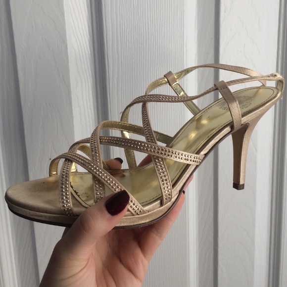I. Miller gold heels