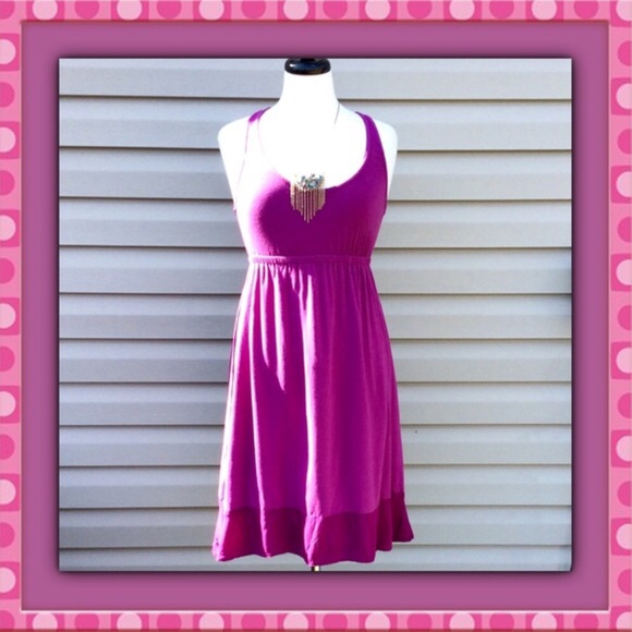 NWOT Tunic Dress Raspberry  Medium - Picture 2 of 3