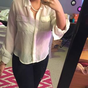 Sheer wet seal blouse
