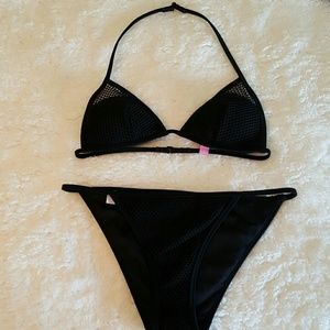 Victoria Secret Black Mesh Bikini