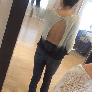 Open Back Aztec Sweater