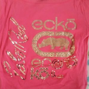 Ecko bright pink long sleeve
