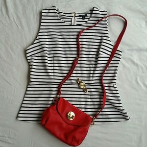 ❌ SOLD Striped Peplum Top