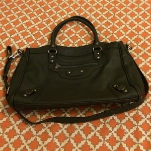 Black work tote