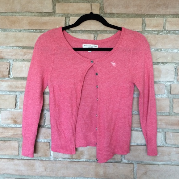 A&F Pink Cardigan
