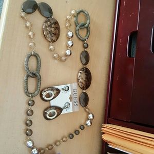Guess Earrings & Necklace