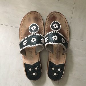 Dark hunter green jack Rogers