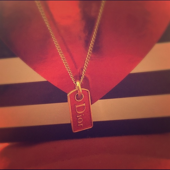 Dior gold plated necklace