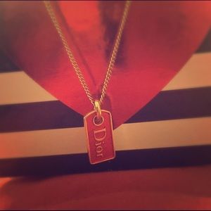Dior gold plated necklace