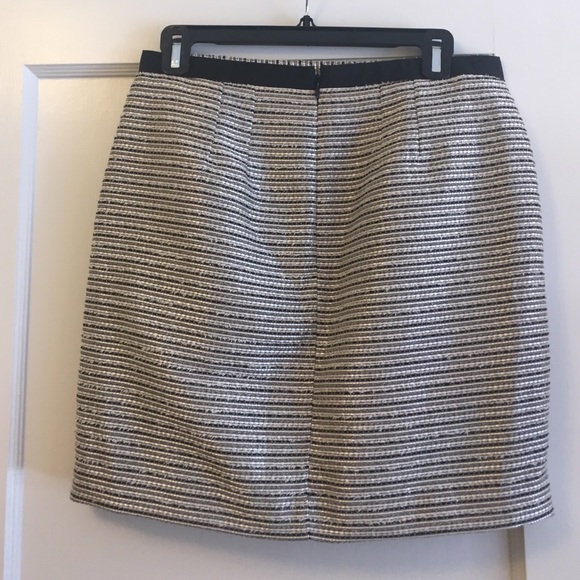 SALE! Ann Taylor Loft Cream/Black/Silver Skirt - Picture 2 of 4