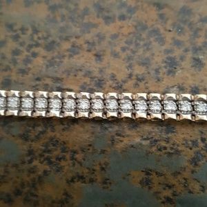 10k gold Diamond tennis bracelet
