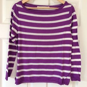 Zara Sweaters - Zara purple and white striped sweater Zara Sweaters - Zara purple and white striped sweater