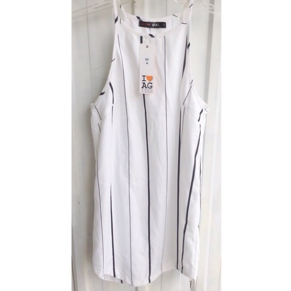 ⭐️SALE⭐️Black and White Striped Dress