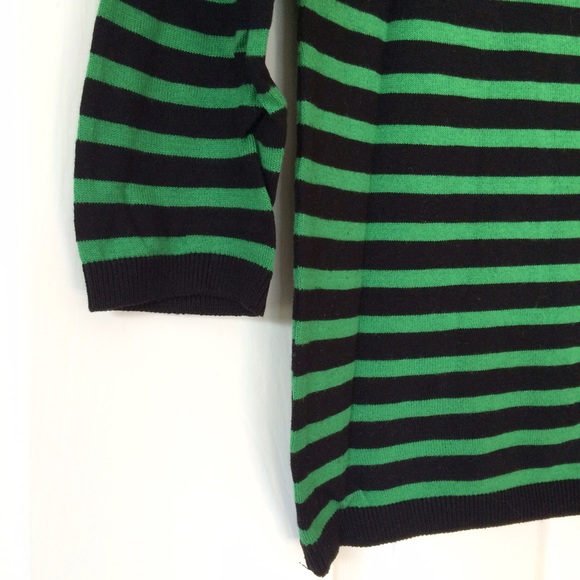 Zara Sweaters - Zara black and green striped sweater Zara Sweaters - Zara black and green striped sweater