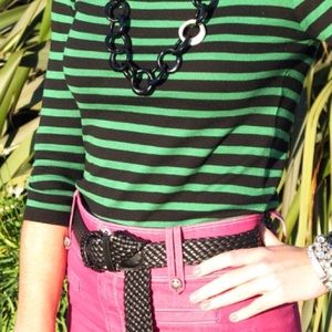 Zara Sweaters - Zara black and green striped sweater Zara Sweaters - Zara black and green striped sweater