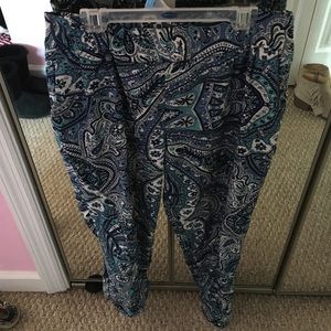 Paisley pattern pants