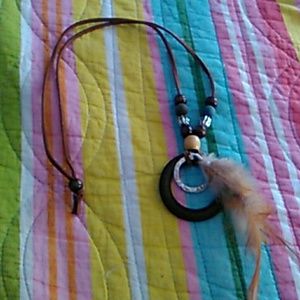 Feather necklace
