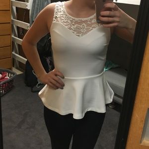 White Lace Tank