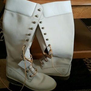 Timberland knee boots beige 9W