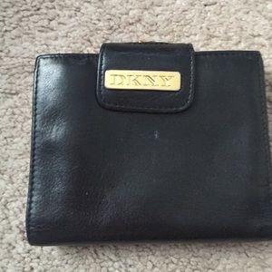 Black leather wallet