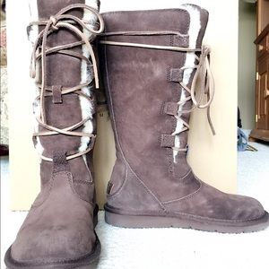 UGG Australia Whitley Tall Boots Espresso | Size 5