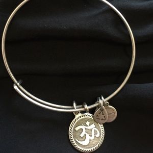 Alex and Ani Om symbol silver
