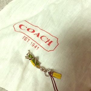 COACH grasshopper charm w/ bag
