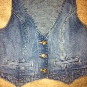 Blue jean vest