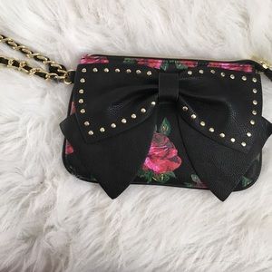 Adorable Betsy Johnson bow wristlet,