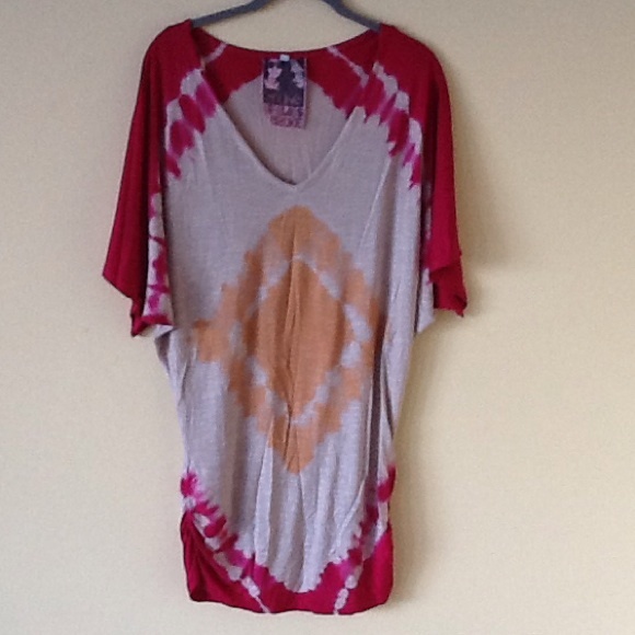 Young Fabulous and Broke Long Tie Dye Tee Shirt