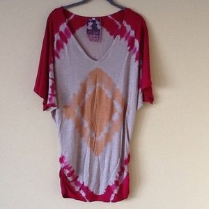 Young Fabulous and Broke Long Tie Dye Tee Shirt