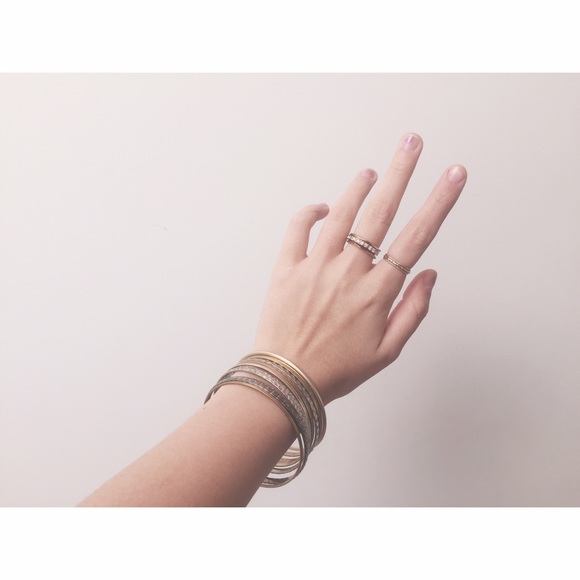 multimetal bangles