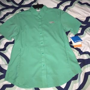 Columbia pfg omni-shade button up shirt