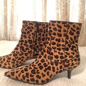 Coke Haan cheetah boots