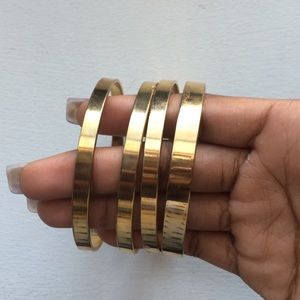 Forever 21 gold bangles (4 set)