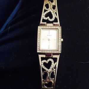 Guess diamond heart watch