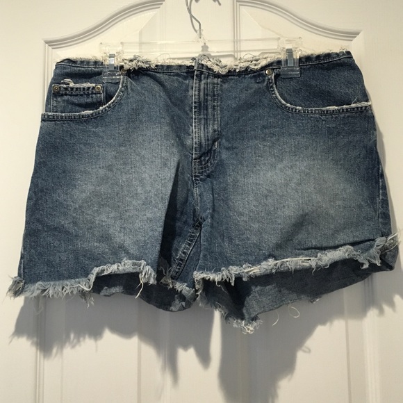 Frayed Jean Shorts