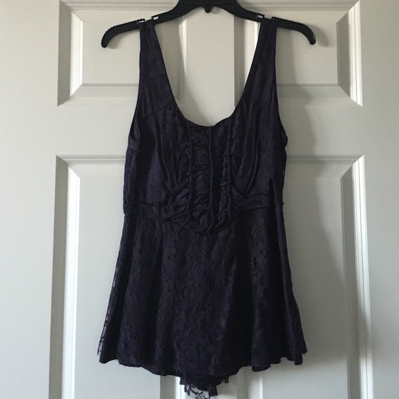 Free People Eggplant Sleeveless Top Size 2